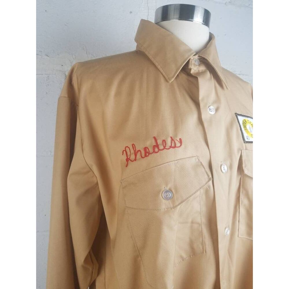 Vintage Mid Century Unitog  Mechanic Chain Stitch Embroidered Uniform
